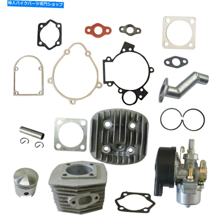 Carburetor 66cc 8cc 2ストロークエンジン電動自転車用シリンダーとシリンダーヘッドとキャブレター Cylinder&Cylinder Head&Carburetor For 66cc 80cc 2 Stroke Engine Motorized Bike【並行輸入品】