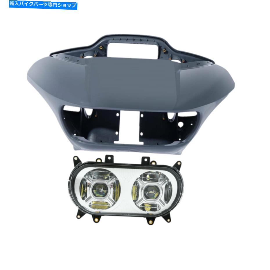 Fairings ハーレーロードグライドFLTRX 15-22 20にフィットするインナーアウターフェアリングLEDヘッドライトランプ Inner Outer Fairing LED Headlight Lamp Fit For Harley Road Glide FLTRX 15-22 20【並行輸入品】｜Us Custom Parts Shop USDM