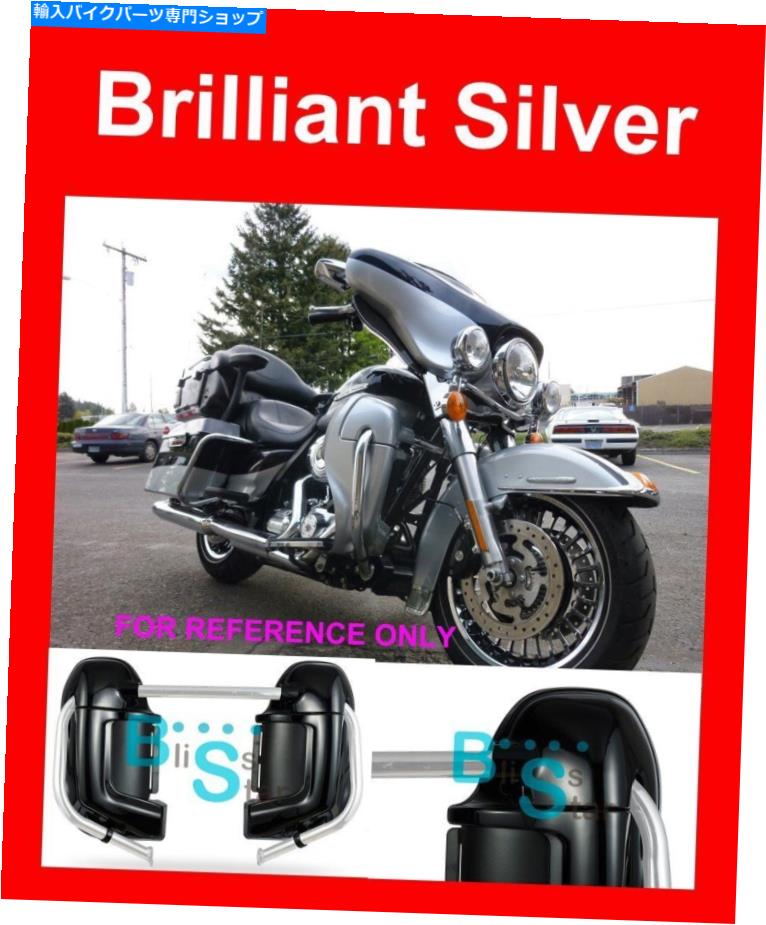 Fairings ハーレーロードグライドFLTR 03-13のためのブリリアントシルバー低いベントフェアリンググローブボックス Brilliant Silver Lower Vented Fairing Glove Box For Harley Road Glide FLTR 03-13【並行輸入品】