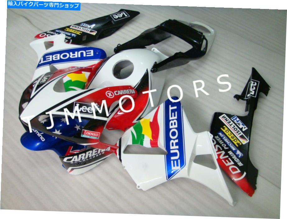 Fairings CBR600RR 03-04 ABS射出型ボディワークフェアリングキットユーロベットホワイトブルー For CBR600RR 03-04 ABS Injection Mold Bodywork Fairing Kit EUROBET White Blue【並行輸入品】|Us Custom Parts Shop USDM