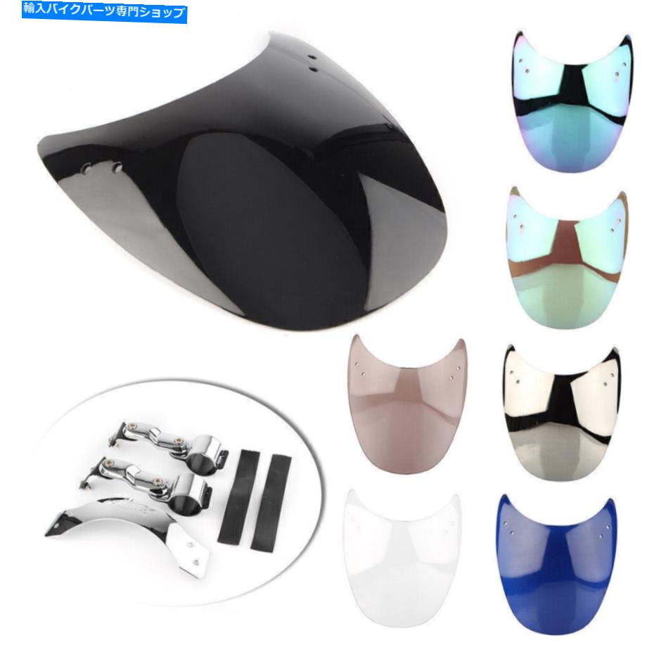 Windshields ハーレーソフトアウトブレイクアウトのフロントガラスフロントガラス13-17オートバイフロントフェアリング Windscreen Windshield for Harley Softail Breakout 13-17 Motorcycle Front Fairing【並行輸入品】