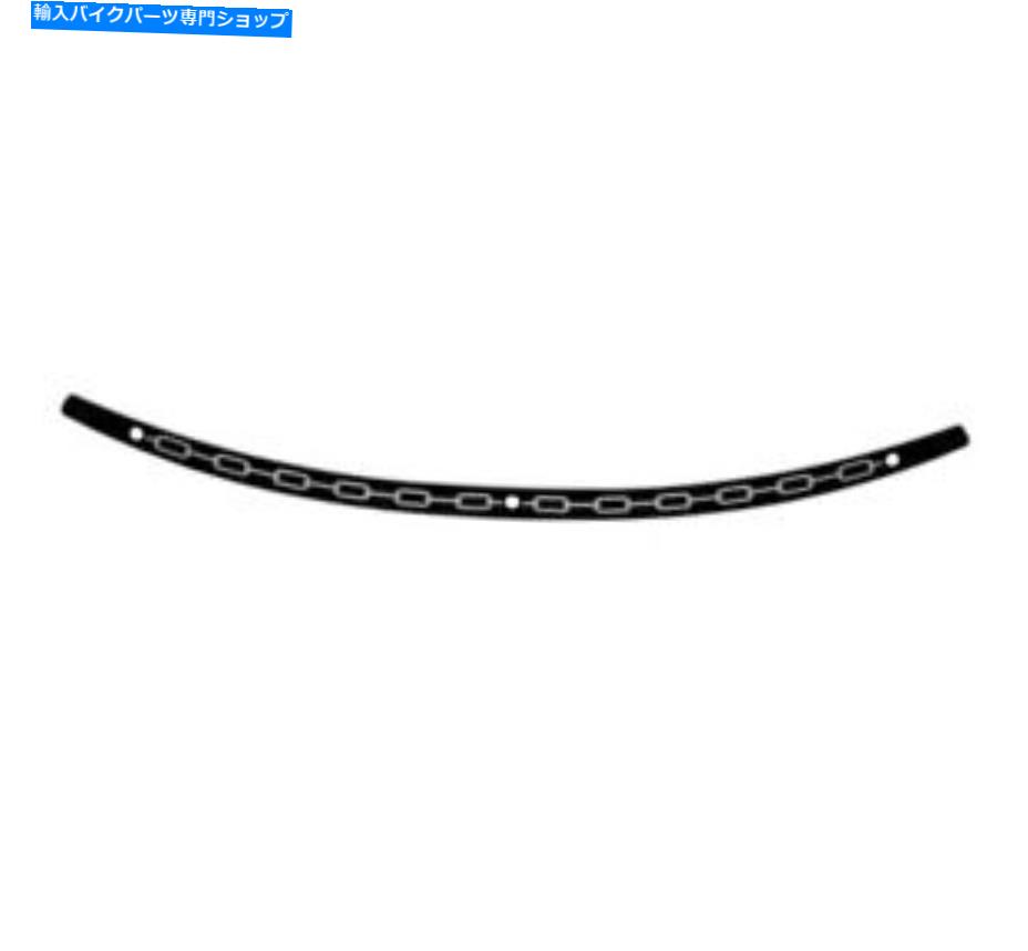Windshields メンフィスはフロントガラストリムチェーン、ブラックMEB0973をシェーディングします Memphis Shades Windshield Trim Chain, Black MEB0973【並行輸入品】