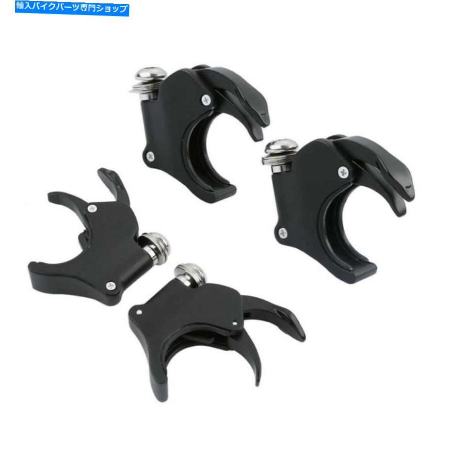 Windshields 4PCS 49mmフロントガラスフロントガラスクランプは、ハーレーダイナモデル2006-laterに適合します 4PCS 49mm Windscreen Windshield Clamps Fit For Harley Dyna models 2006-later【並行輸入品】