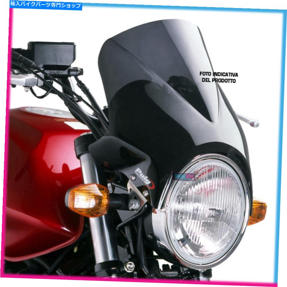 Windshields プイグスクリーンヤマハXJR1300 99-13ダークスモークのための風が強い PUIG SCREEN WINDY FOR YAMAHA XJR1300 99-13 DARK SMOKE【並行輸入品】