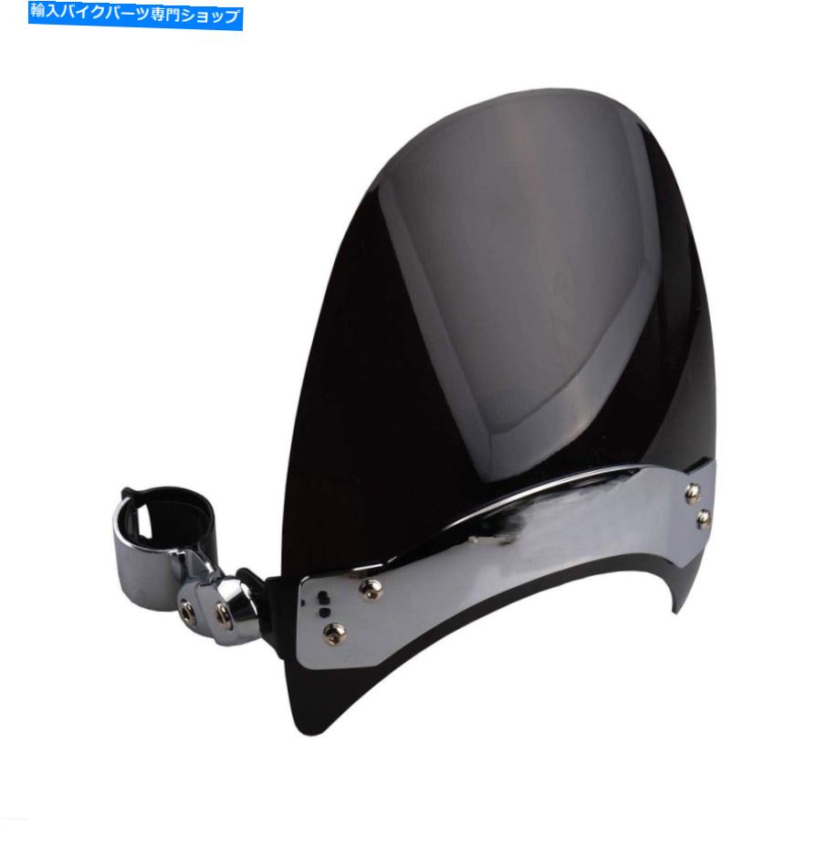 Windshields インディアンスカウトのための黒いフロントガラスのフロントガラス60ボバースピリット Black Windscreen Windshield For Indian Scout 60 Bobber Spirit【並行輸入品】
