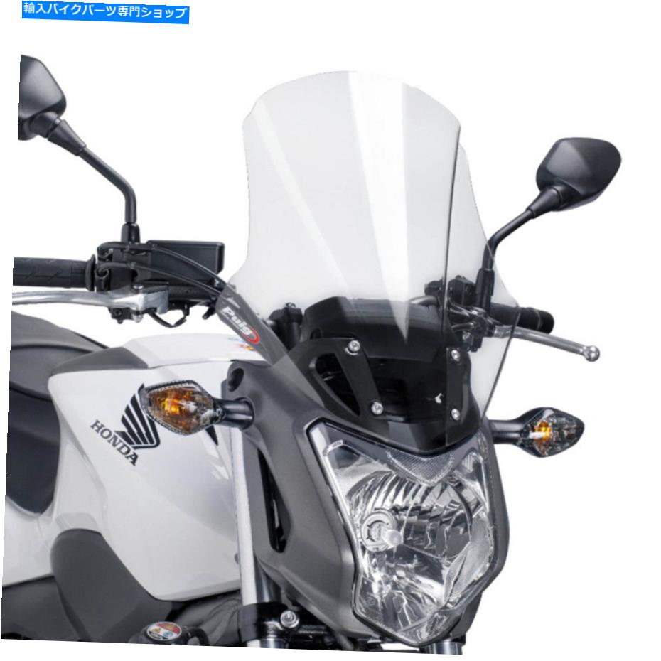 Windshields プイグツーリングスクリーンとホンダNC750S 14-21クリア PUIG TOURING SCREEN PLUS HONDA NC750S 14-21 CLEAR【並行輸入品】