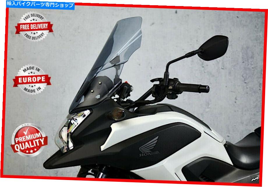 Windshields ホンダNC 750 X 2012-2013ツーリングスクリーン背の高いフロントガラス強式フロントガラス3色合い HONDA NC 750 X 2012-2013 TOURING SCREEN TALL WINDSHIELD HIGH WINDSCREEN 3 TINTS【並行輸入品】
