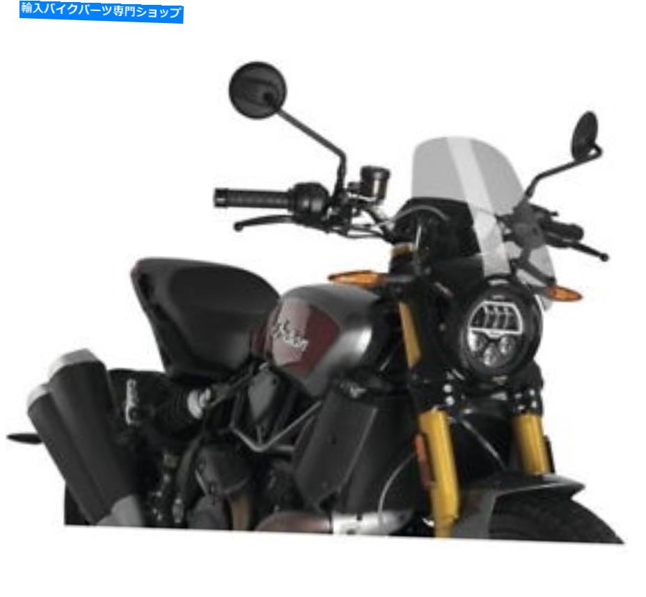 Windshields ftr Smoke 3834hのプイグ裸の新世代のフロントガラス Puig Naked New Generation Windshield for FTR Smoke 3834H【並行輸入品】