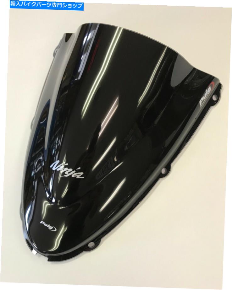 Windshields 05-08 ZX6R 636 ZX6RRブラックプイグレーシングダブルバブルフロントガラスフロントガラス2065S 05-08 ZX6R 636 ZX6RR Black PUIG Racing Double Bubble Windshield Windscreen 2065S【並行輸入品】|Us Custom Parts Shop USDM