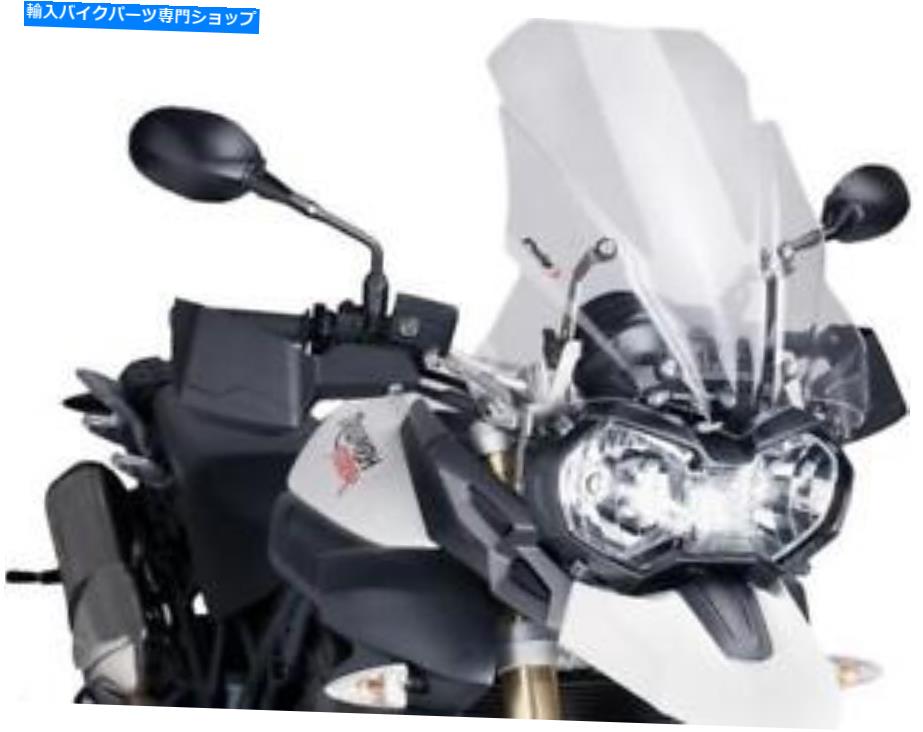 Windshields プイグツーリングフロントガラスクリア＃5652W Triumph Tiger 800 Puig Touring Windscreen Clear #5652W Triumph Tiger 800【並行輸入品】