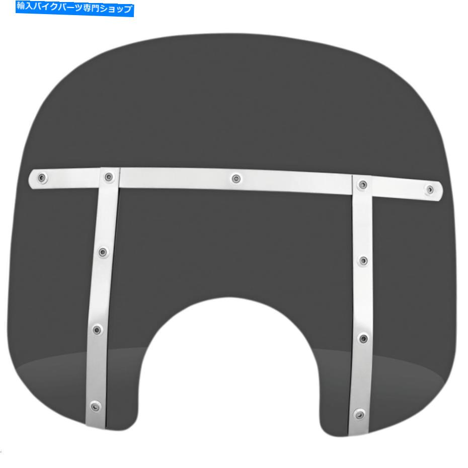 Windshields メンフィスはメンフィス脂肪のフロントガラス7インチをシェーディングします。 cutout-13in.ダークブラック Memphis Shades Memphis Fats Windshield 7in. Cutout-13in.-Dark Black【並行輸入品】