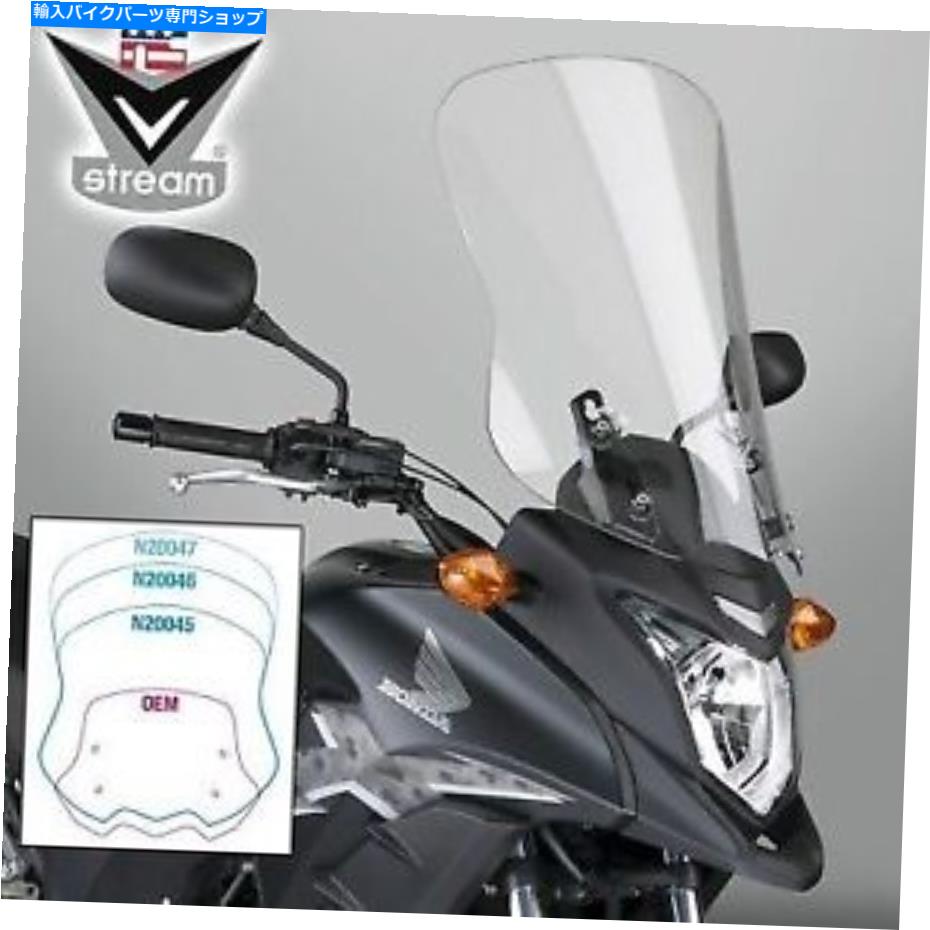 Windshields ナショナルサイクルvstreamツーリングクリアトールフロントガラス21 "ホンダCB500X 2013-2015 National Cycle VStream Touring Clear Tall Windshield 21" Honda CB500X 2013-2015【並行輸入品】|Us Custom Parts Shop USDM