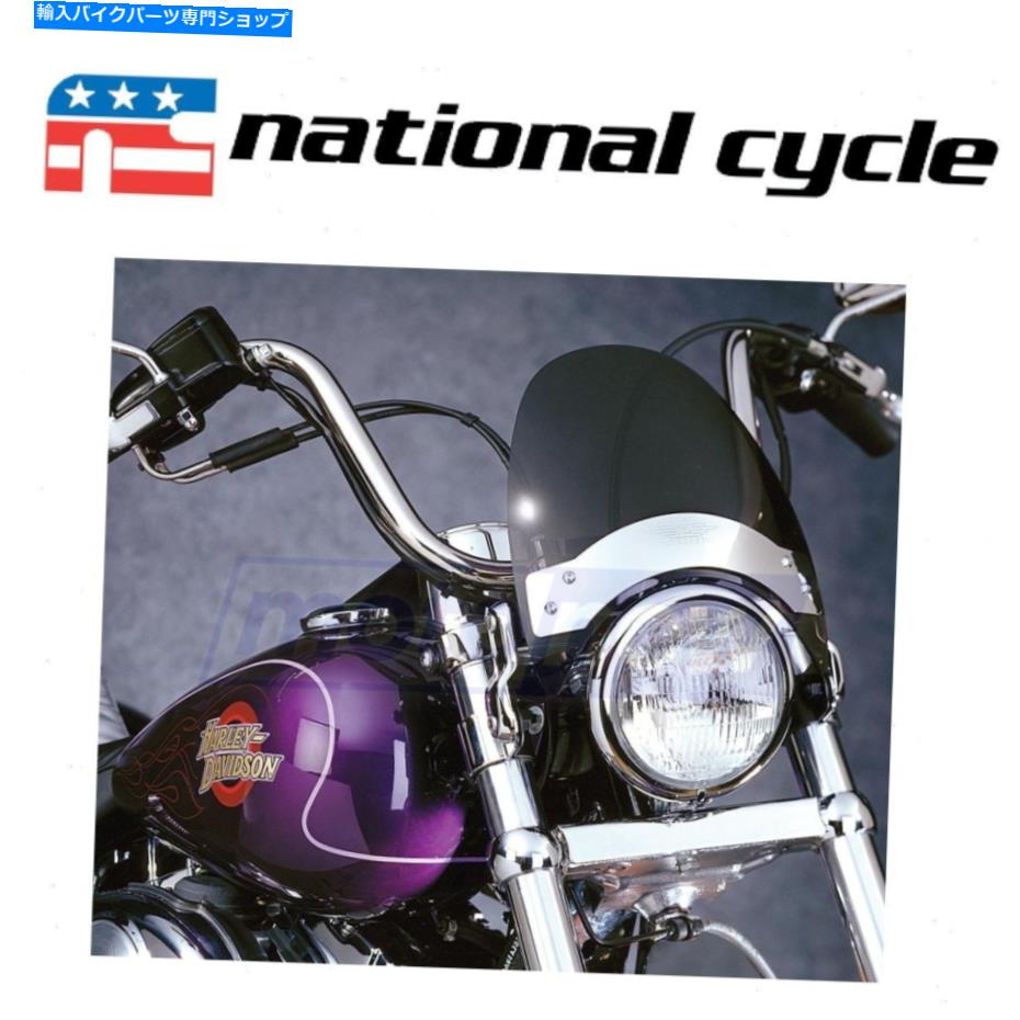 Windshields 1984年から2007年のナショナルサイクルフライスクリーンハーレーDavidson FXST Softail標準TI National Cycle Flyscreen for 1984-2007 Harley Davidson FXST Softail Standard ti【並行輸入品】