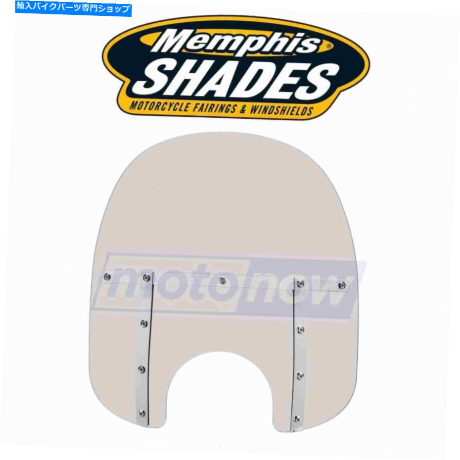 Windshields メンフィスシェードメンフィスファッツフロントガラス（7インチカットアウト）2004-2005 Honda RL Memphis Shades Memphis Fats Windshields (7in. Cutout) for 2004-2005 Honda rl【並行輸入品】