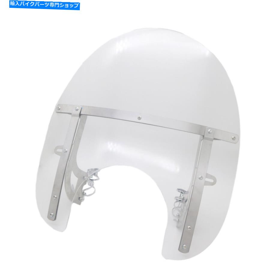 Windshields 41-51mmフロントフォークチューブマウントバイクを備えたデフレクターフロントガラスフロントガラス Deflector Windshield Windscreen With 41-51mm Front Fork Tube Mount Motorcycle【並行輸入品】