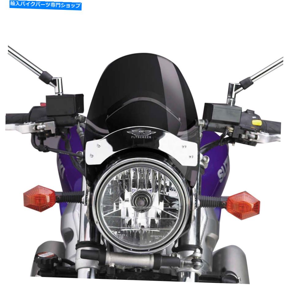 Windshields ヤマハvスター250 2008-2017ナショナルサイクルN2533フライススクリーンフロントガラス For Yamaha V Star 250 2008-2017 National Cycle N2533 Flyscreen Windshield【並行輸入品】