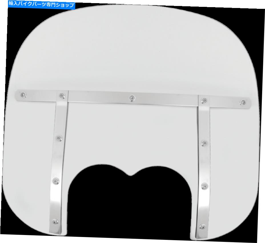 Windshields メンフィスシェード[MEM6630]メンフィスファットフロントガラス13インチデュアルカットアウト - クリア Memphis Shades [MEM6630] Memphis Fats Windshield 13in Dual Cutout - Clear【並行輸入品】｜Us Custom Parts Shop USDM
