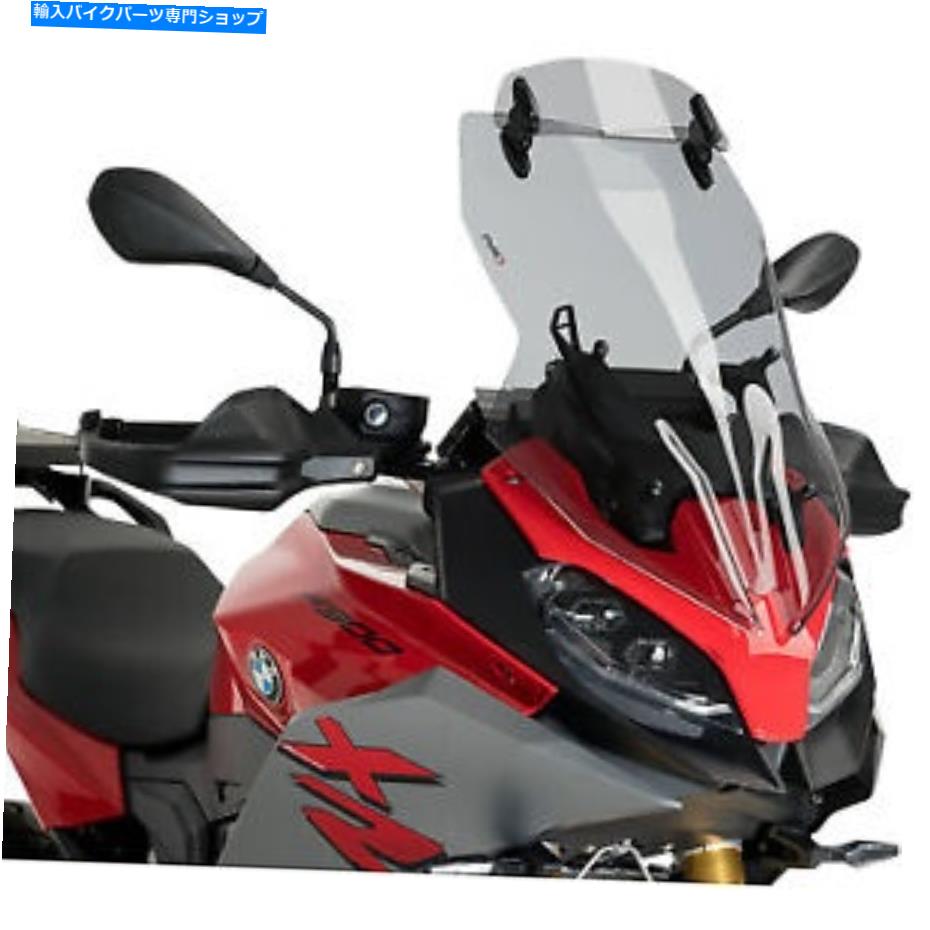 Windshields プイグハイテクパーツツーリングフロントガラスw/バイザースモーク20392h Puig Hi-Tech Parts Touring Windscreen w/ Visor Smoke 20392H【並行輸入品】