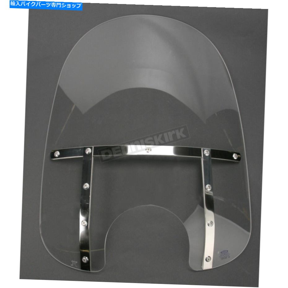 Windshields メンフィスファット13インチ。クリアボブしたフロントガラスw/7インチ。ヘッドライトカットアウト-MEM3110 Memphis Fats 13 in. Clear Bobbed Windshield w/7 in. Headlight Cutout - MEM3110【並行輸入品】