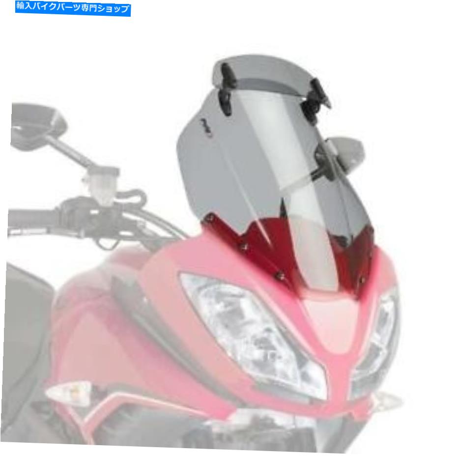 Windshields プイグツーリングスクリーン＆バイザーライトスモークトリウムタイガー1050＆スポーツ2007-2015 Puig Touring Screen & Visor Light Smoke Triumph Tiger 1050 & Sport 2007 - 2015【並行輸入品】