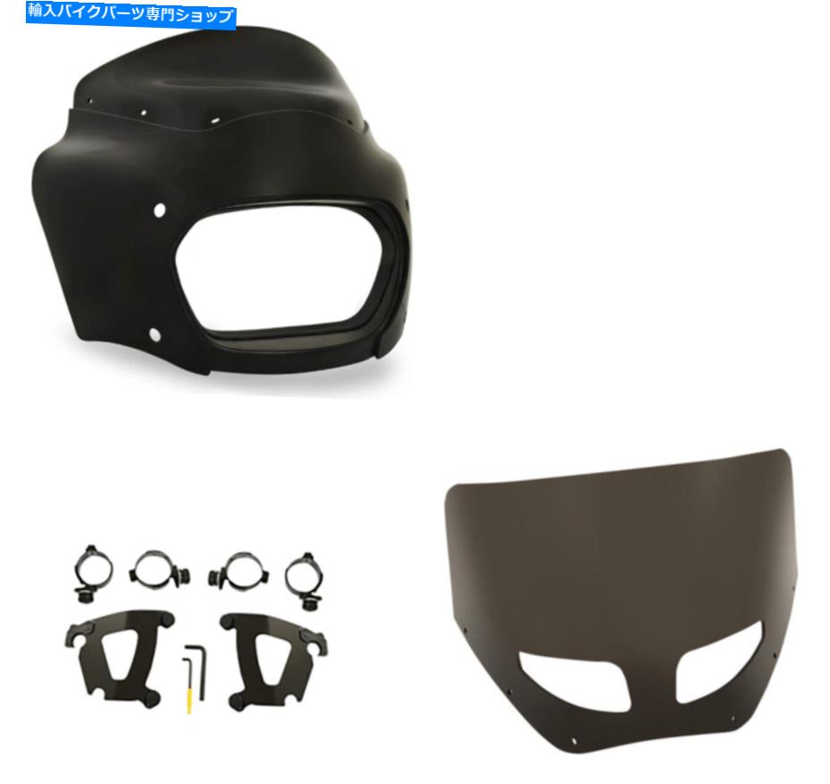 Windshields ロードウォリアーフェアリング11ベンテッドダークスモークフロントガラスキットハーレー18+ソフトアイルFXFB Road Warrior Fairing 11 Vented Dark Smoke Windshield Kit Harley 18+ Softail FXFB【並行輸入品】｜Us Custom Parts Shop USDM