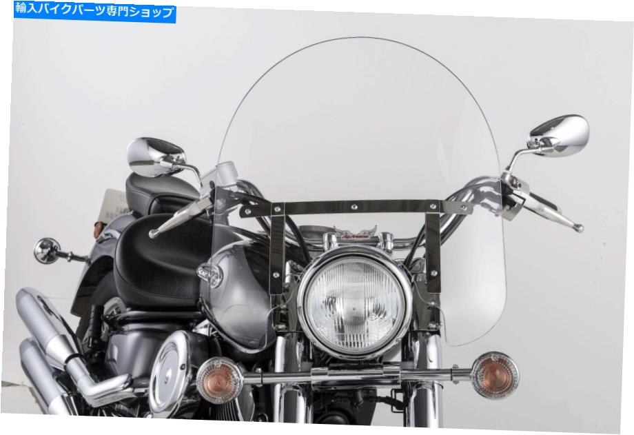 Windshields スリップストリーマー17in。黒のクラシックフロントガラス Slipstreamer 17in. Classic Windshield w/ Black【並行輸入品】