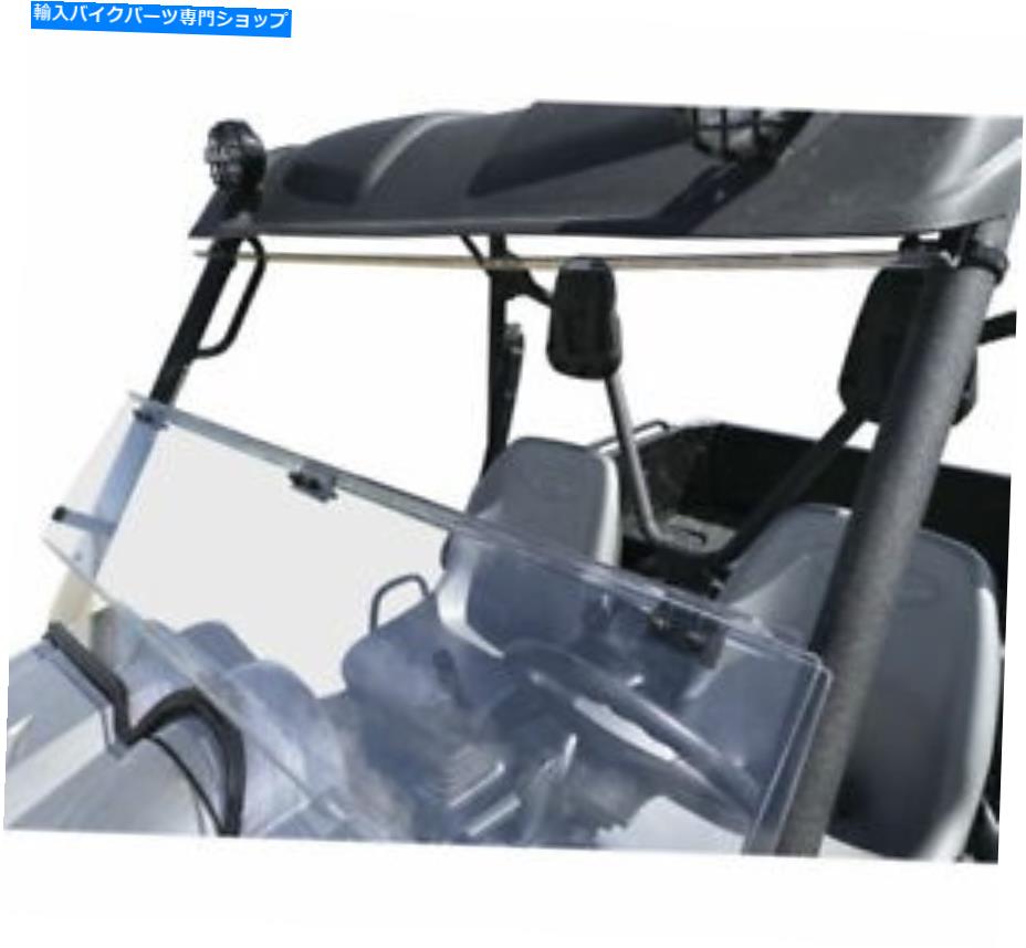 Windshields クアッドボスのウィンドブレイクフォールディングクリアフロントガラスv000242-12200q Quad Boss Windbreak Folding Clear Windshields V000242-12200Q【並行輸入品】