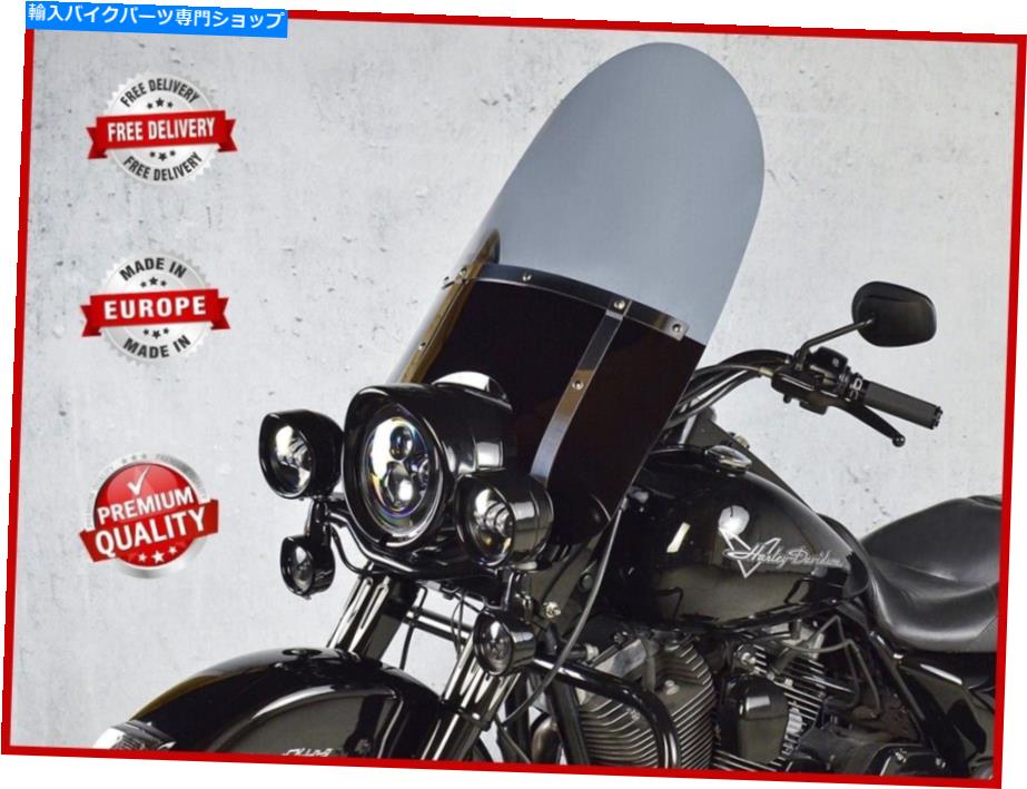 Windshields フロントガラスのフロントガラスハーレーDavidson FLSTC Heritage Softail Classic 2018-2022 WINDSCREEN WINDSHIELD HARLEY DAVIDSON FLSTC HERITAGE SOFTAIL CLASSIC 2018-2022【並行輸入品】
