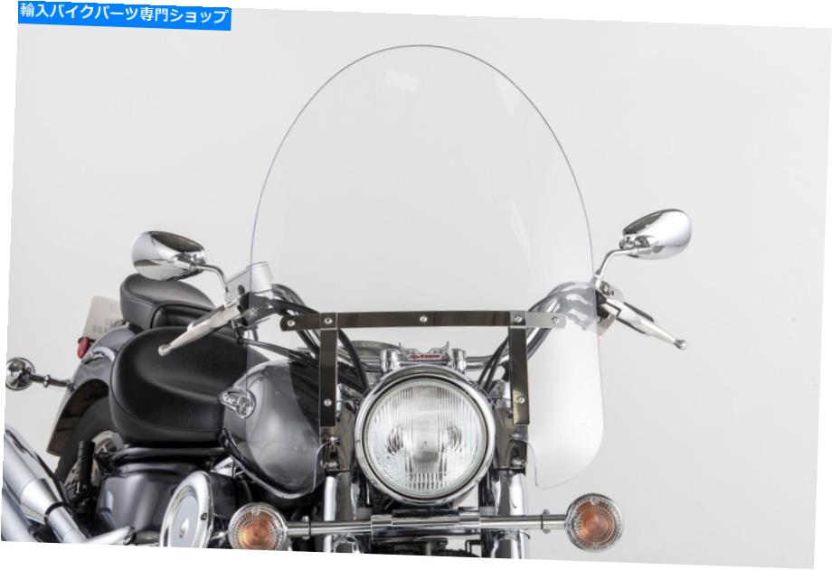 Windshields スリップストリーマー22インチ。ブラックハードウェア22インチのクラシックフロントガラス。 hx23in。 Slipstreamer 22in. Classic Windshield w/ Black Hardware-22in. Hx23in.【並行輸入品】