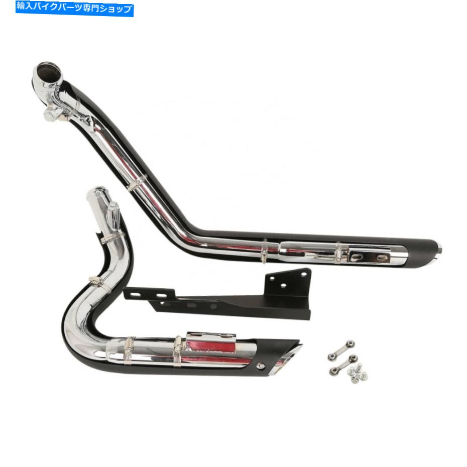 Windshields Harley XL 883 Sportster 04-08用の黒いずらしさのショートショット排気パイプ Black Staggered Shortshots Exhaust Pipes for Harley XL 883 Sportster 04-08【並行輸入品】