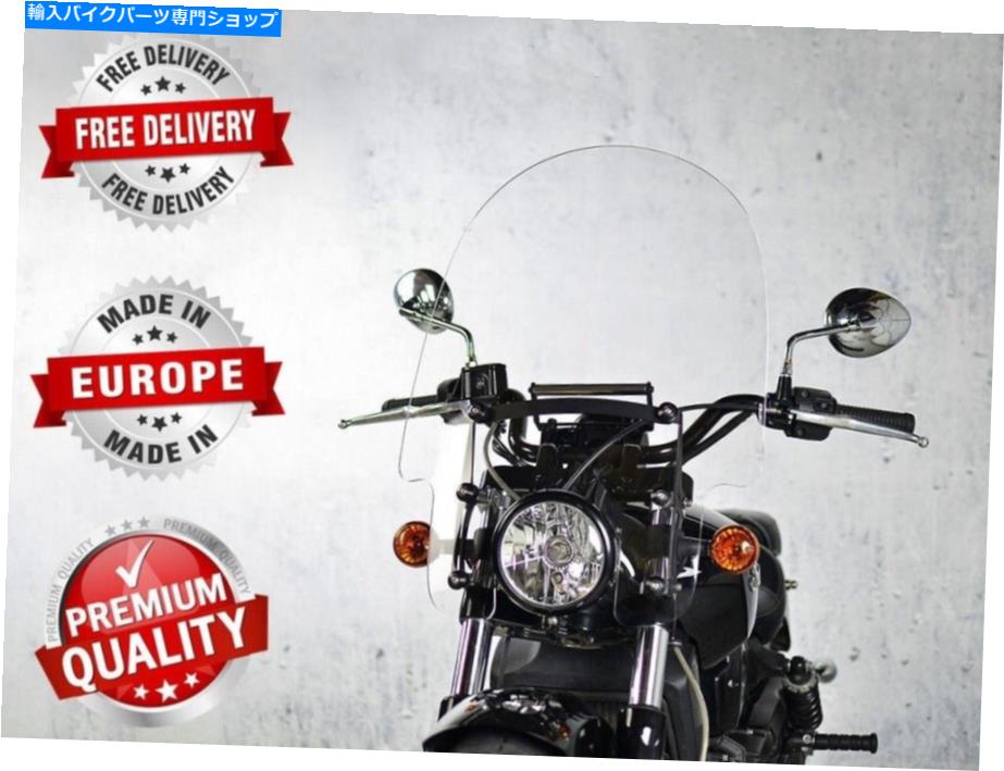 Windshields インディアンスカウト60 1000/2016-2022 5mmフロントガラスフロントガラストールチョッパー INDIAN SCOUT SIXTY 1000 / 2016-2022 5mm WINDSCREEN WINDSHIELD TALL CHOPPER【並行輸入品】