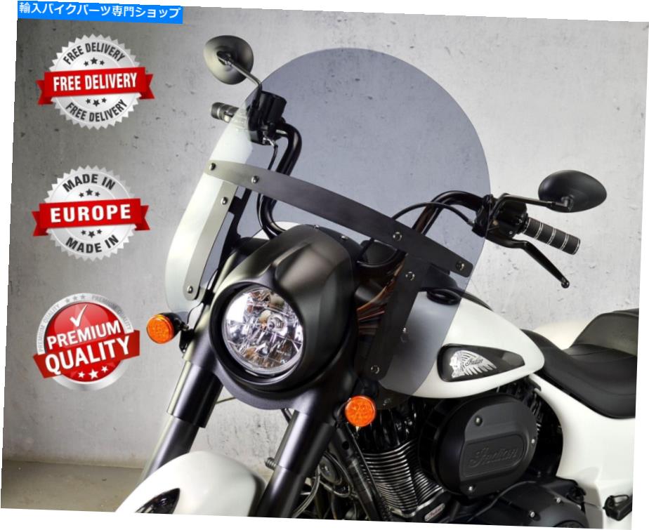 Windshields インディアンスプリングフィールドダークホース1800 2018-2022フロントガラスフロントガラスチョッパー5 mm INDIAN SPRINGFIELD DARK HORSE 1800 2018-2022 WINDSCREEN WINDSHIELD CHOPPER 5 mm【並行輸入品】