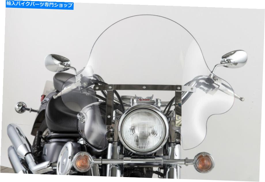 Windshields SlipStreamer SS32 Falcon Windshield 16 "Clear/Chrome | SS-32-16CWQ Slipstreamer Ss32 Falcon Windshield 16" Clear/Chrome | SS-32-16CWQ【並行輸入品】|Us Custom Parts Shop USDM