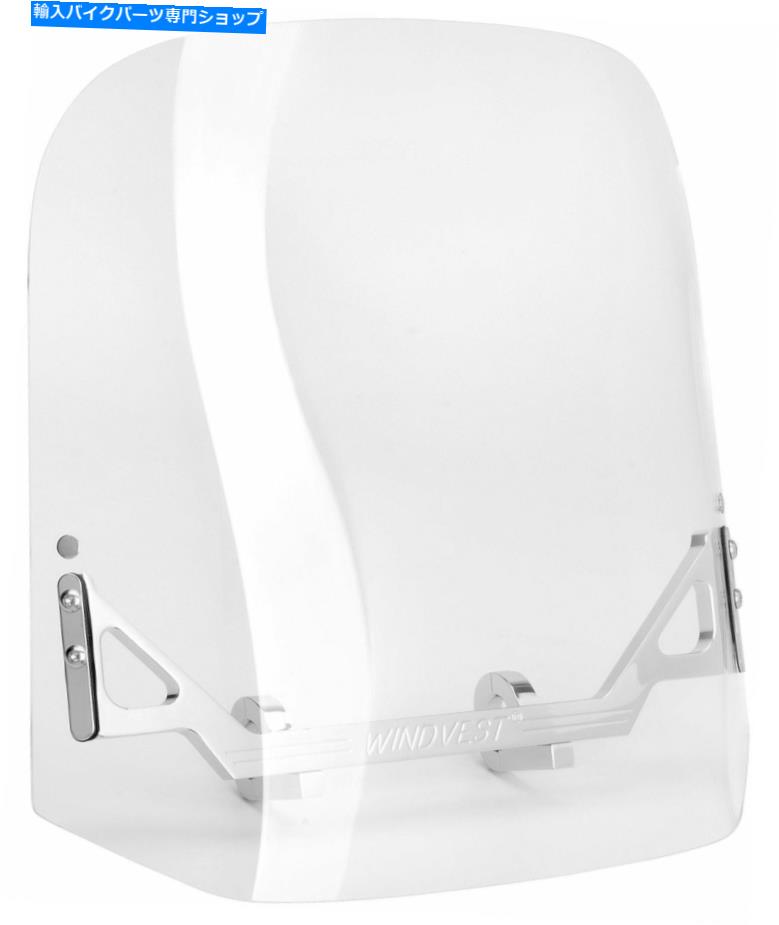 Windshields 風のベストクリアフロントガラス16 x 16ハーレー1995-2014ロードキング＃10-1470c Wind Vest Clear Windshield 16 x 16 Harley 1995-2014 Road King # 10-1470C【並行輸入品】