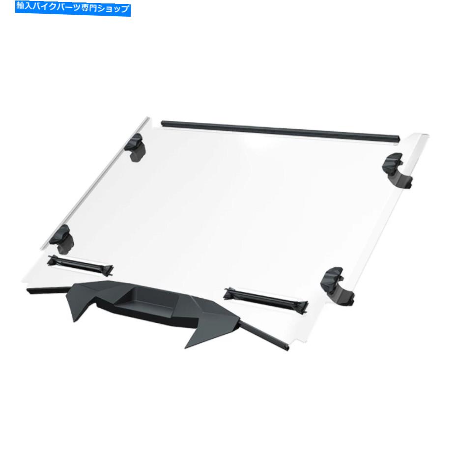 Windshields Polaris New OEM 2シートロック＆ライドフルベントされたフロントガラス、2884968 Polaris New OEM 2-Seat Lock & Ride Full Vented Windshield, 2884968【並行輸入品】