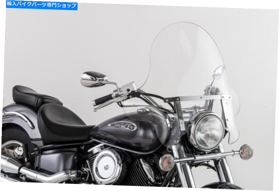 Windshields SlipsTreamer Falcon Windshield -20 "-Tapered(Clear / Chrome)SS -32-20CTQ Slipstreamer Falcon Windshield - 20" - Tapered (Clear / Chrome) SS-32-20CTQ【並行輸入品】|Us Custom Parts Shop USDM