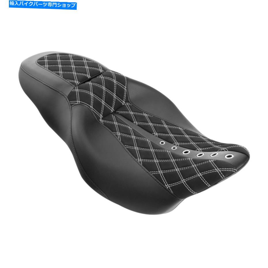 Seats ハーレーCVOストリートグライドロードキング2009年に適したブラックドライバーと助手席 Black Driver & Passenger Seat Fit For Harley CVO Street Glide Road King 2009-up【並行輸入品】