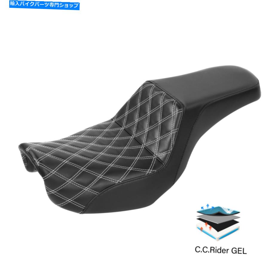 Seats ドライバーライダーの乗客ジェルシートハーレーダイナローライダースーパーグライド06-17 Driver Rider Passenger Gel Seat Fit For Harley Dyna Low Rider Super Glide 06-17【並行輸入品】