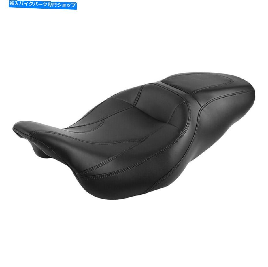 Seats ハーレーツーリングストリートグライドに適したブラックドライバーライダーの助手席09-later Black Driver Rider Passenger Seat Fit For Harley Touring Street Glide 09-later【並行輸入品】