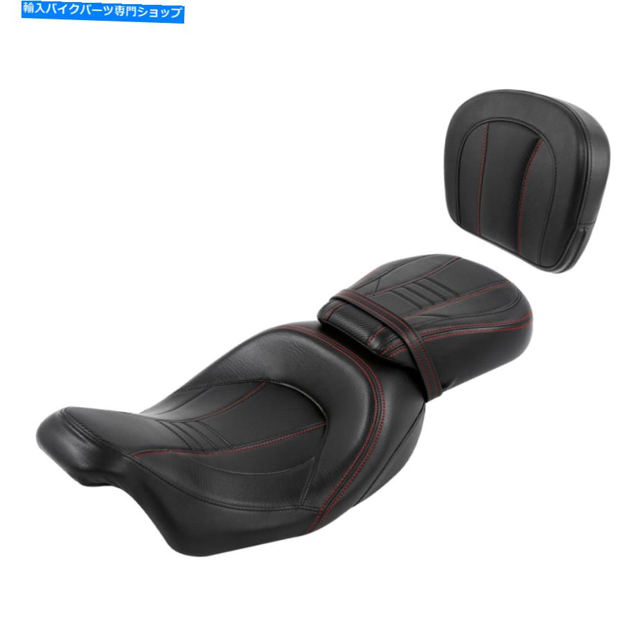 Seats ドライバーの助手席＆バックレストパッドハーレーツーリングロードグライド2009-2022に適しています Driver Passenger Seat & Backrest Pad Fit For Harley Touring Road Glide 2009-2022【並行輸入品】