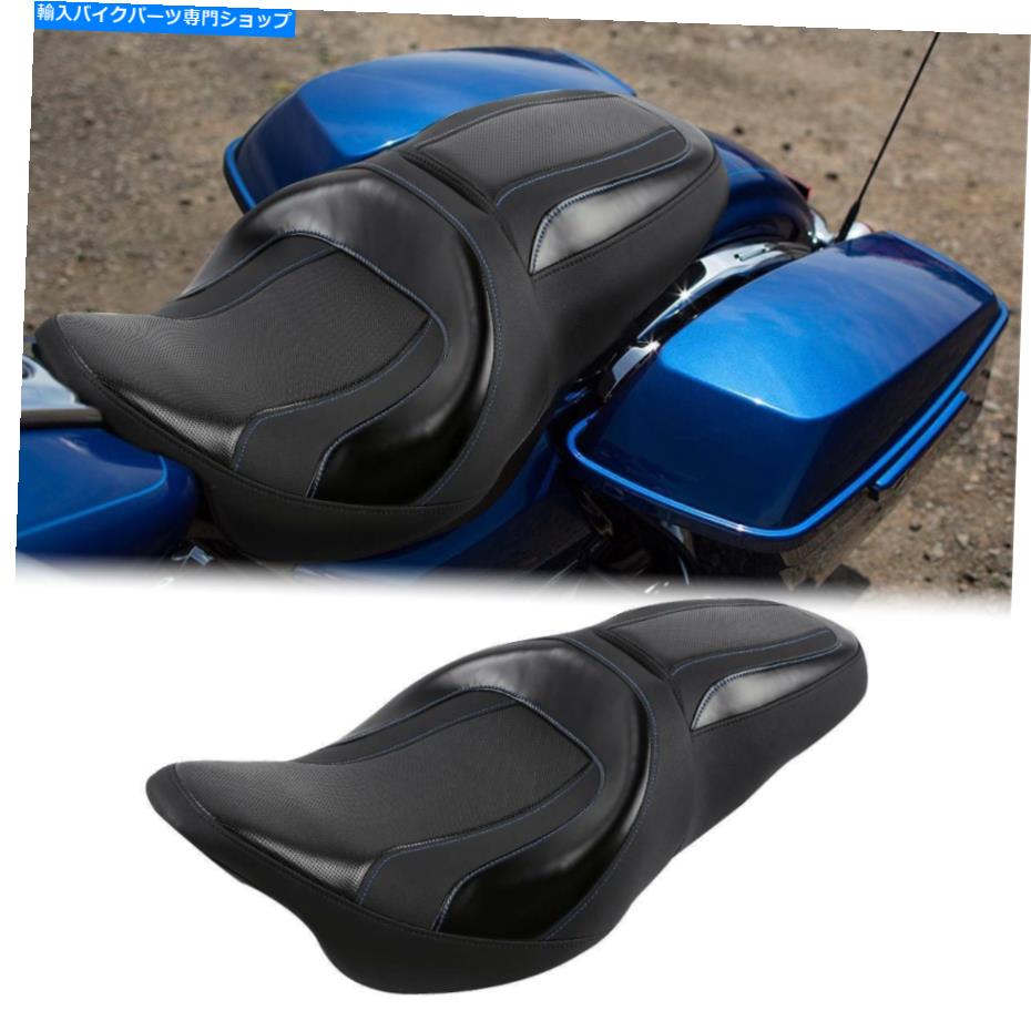 Seats ハーレーツーリングロードグライドストリートグライドにフィットするドライバーの助手席グライド09-21 18 19 Driver Passenger Seat Fit For Harley Touring Road Glide Street Glide 09-21 18 19【並行輸入品】