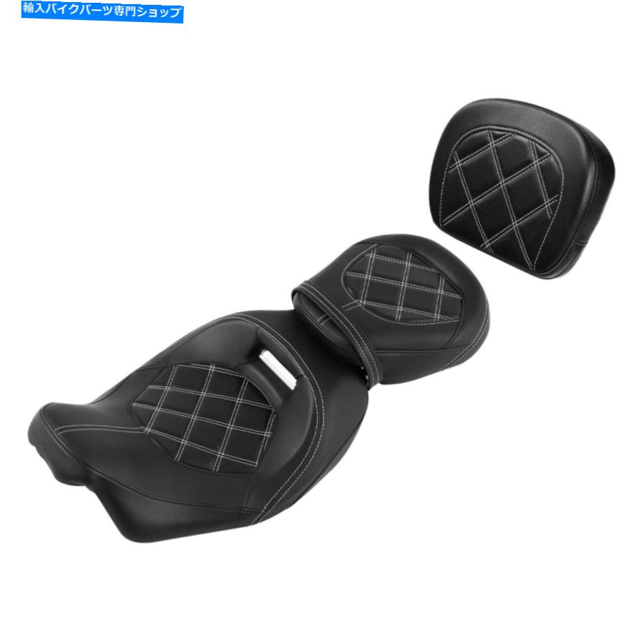 Seats ハーレーロードストリートグライドにフィットするパッド付きライダードライバーの助手席09-22 17 18 Rider Driver Passenger Seat W/ Pad Fit For Harley Road Street Glide 09-22 17 18【並行輸入品】