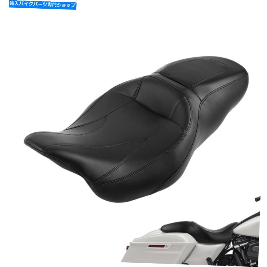 Seats ハーレーツーリングロードグライドエレクトラグライド09-22 18に適したドライバーの助手席 Driver Passenger Seat Fit For Harley Touring Road Glide Electra Glide 09-22 18【並行輸入品】