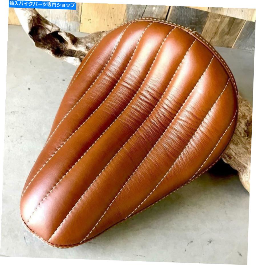 Seats シートチョッパーハーレースポーツスターボブバーベイツスタイルビンテージ苦しめられたタックロール Seat Chopper Harley Sportster Bobber Bates Style Vintage Distressed Tuck Roll【並行輸入品】