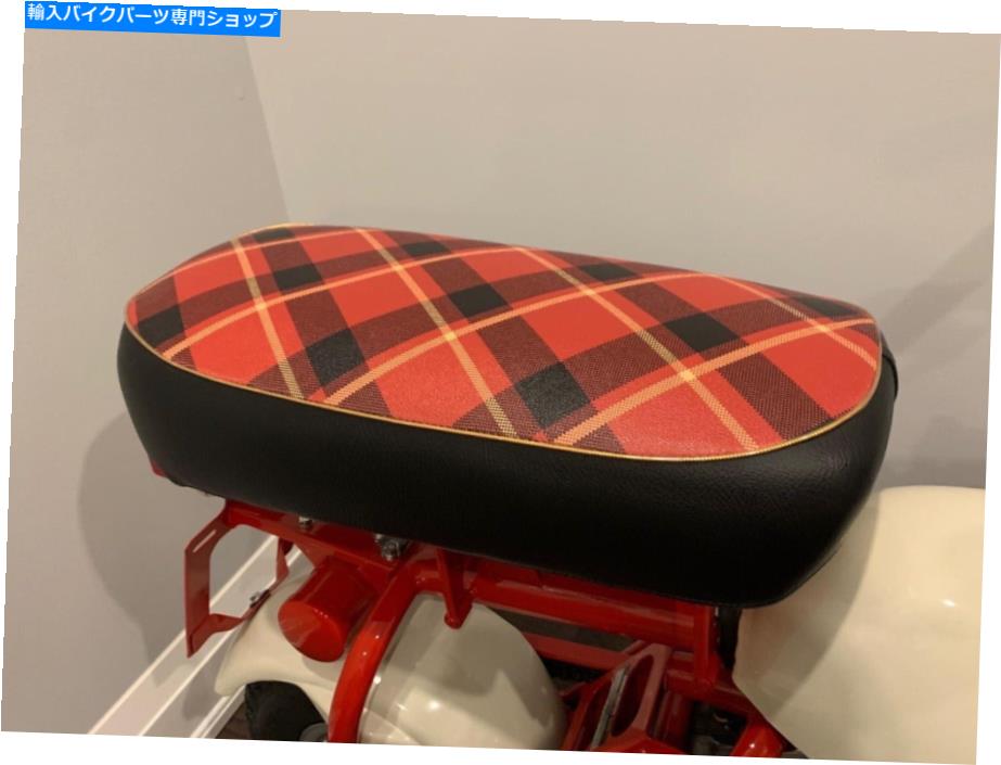 Seats 1967 Honda Monkey Z50 M Z50M SEAT GOLD TARTAN MOTOLCYCLE REPRODUCTION.METAL PAN。 1967 Honda Monkey Z50 M Z50M Seat Gold Tartan Motorcycle Reproduction.Metal Pan.【並行輸入品】