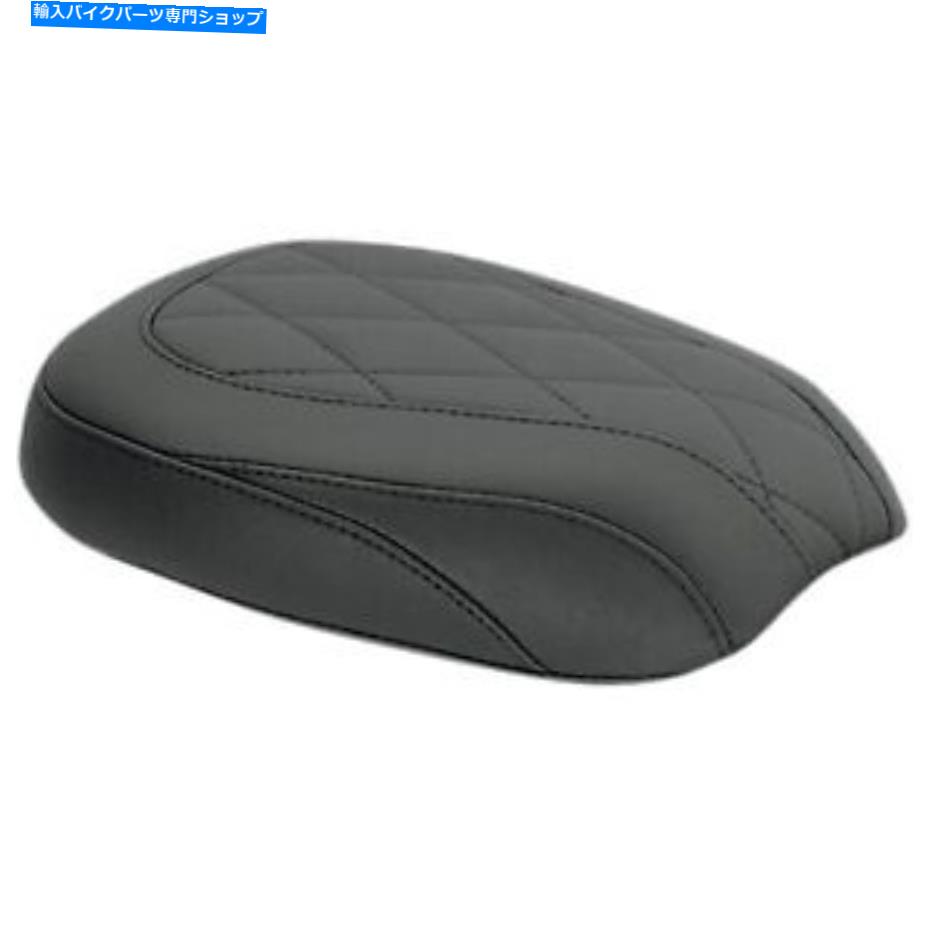 Seats マスタングブラック - ダイヤモンドステッチワイドトリッパーソロリアシートのみ76763 Mustang Black - Diamond Stitch Wide Tripper Solo Rear Seat ONLY 76763【並行輸入品】
