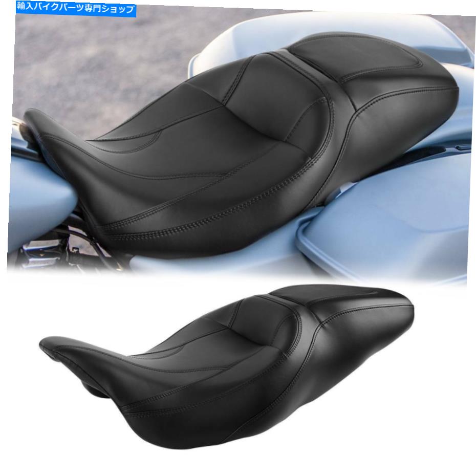 Seats ライダードライバーの助手席に合うハーレーツーリングロードキングストリートグライド09-22 Rider Driver Passenger Seat Fits For Harley Touring Road King Street Glide 09-22【並行輸入品】