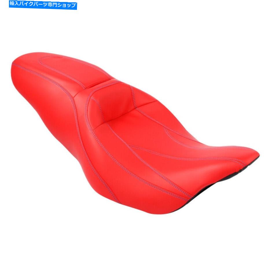 Seats ハーレーツーリングストリートグライド2009-2022 17 18に適した赤いドライバーの助手席 Red Driver Passenger Seat Fit For Harley Touring Street Glide 2009-2022 17 18【並行輸入品】