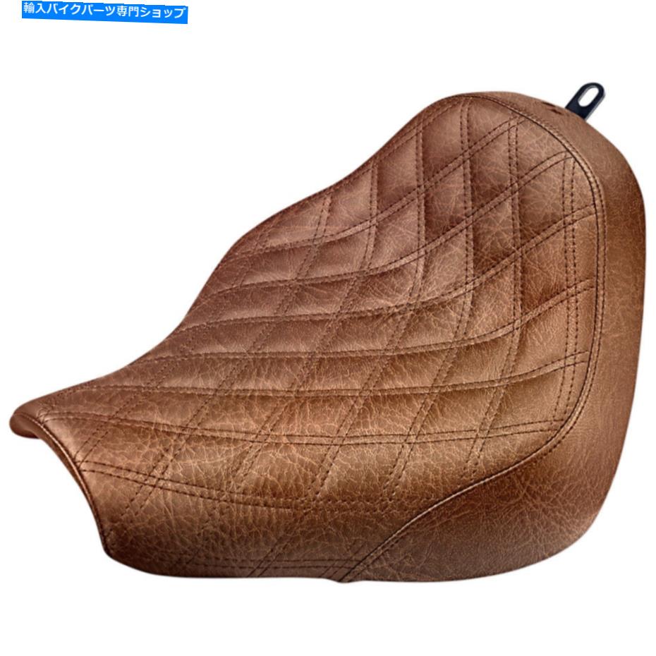 Seats Saddlemen Renegade Solo Seat-格子ステッチ（茶色）818-31-002bls Saddlemen Renegade Solo Seat - Lattice Stitched (Brown) 818-31-002BLS【並行輸入品】