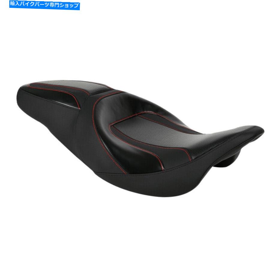 Seats ハーレーツーリングエレクトラグライドに適したドライバーの助手席09-22レッドステッチ Driver Passenger Seat Fit For Harley Touring Electra Glide 09-22 Red Stitching【並行輸入品】｜Us Custom Parts Shop USDM